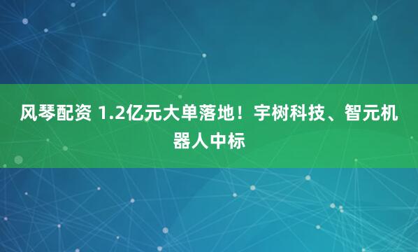 风琴配资 1.2亿元大单落地！宇树科技、智元机器人中标